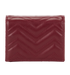 Gucci GG Marmont Card Case Wallet, &pound;220, Accessories, Burgundy, Leather, Back view